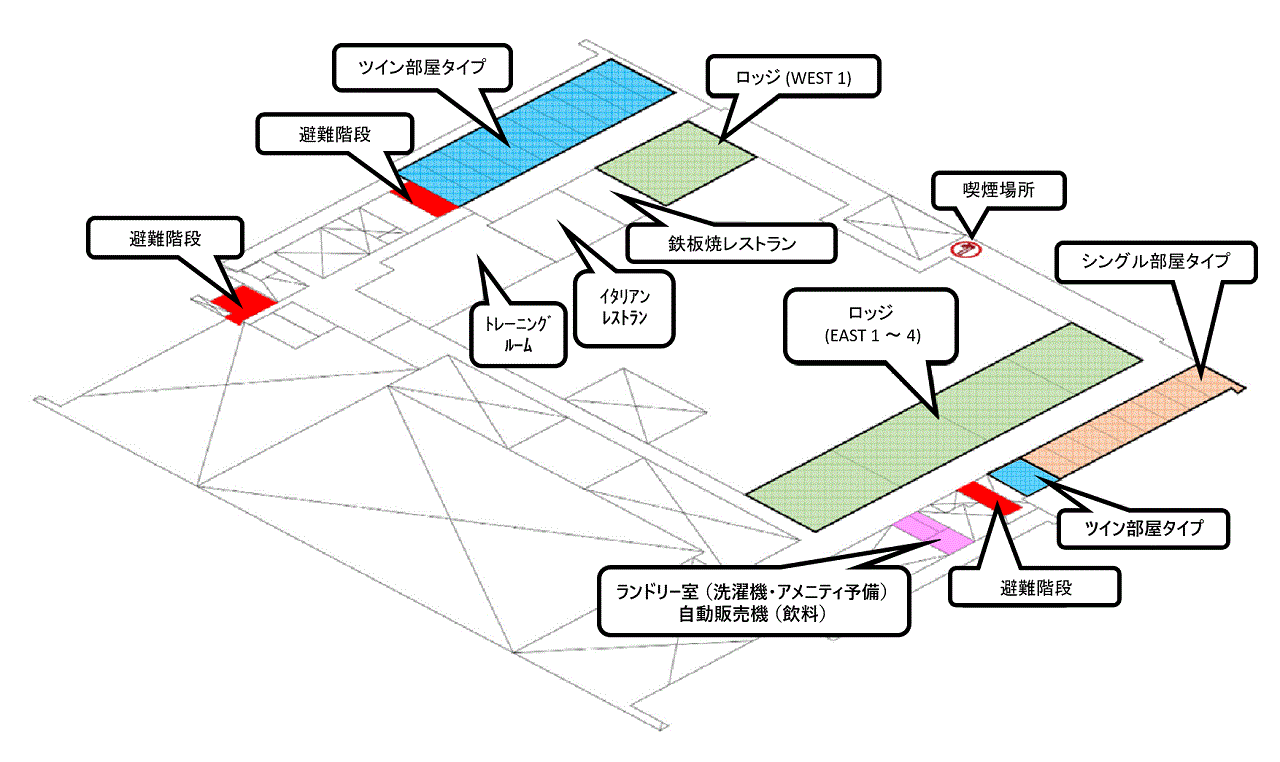 宿泊棟MAP